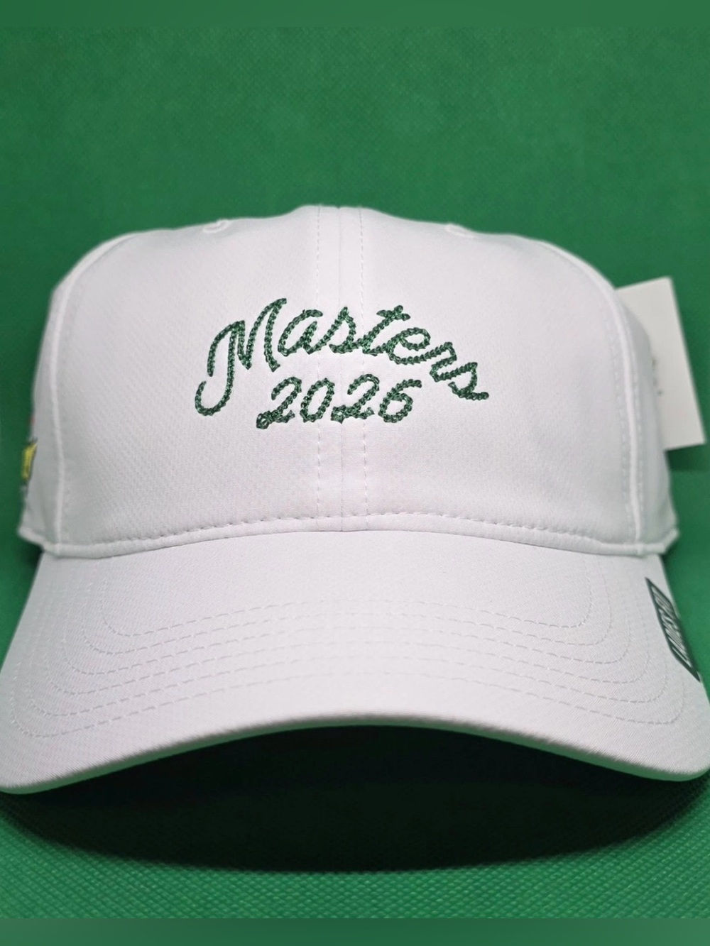 Masters 2026 White Golf Cap with Green Embroidery NWT